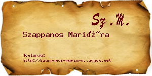 Szappanos Marióra névjegykártya